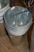 *Twelve Galvanised Flower Buckets