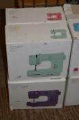 *Four John Lewis 10 Stiching Options Mini Sewing Machines in Various Colours