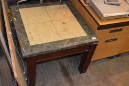 *Simulated Marble Topped Occasional Table