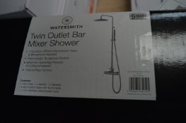 *Watersmith Twin Outlet Bar Mixer Shower