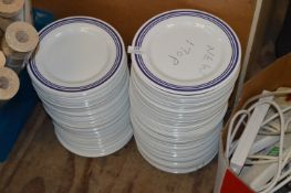 *Approximately 170 Unbreakable Plates (White with Blue Borders)