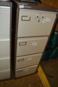 *Four Drawer Foolscap Filing Cabinet (Coffee & Cream)