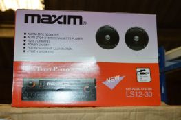 *Box Containing Ten Maxim Anti-Theft Car Audio Systems with Speakers