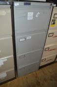 *Four Drawer Foolscap Filing Cabinet (Grey)