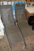 *Pair of Reclining Sun Loungers