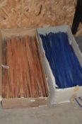 *Two Boxes of Palm Leaves (One Brown One Blue)