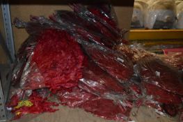 *Large Quantity of Red Coloured Oak Leaves