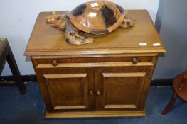 Oak Side Cabinet with Single Drawer
