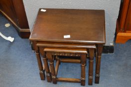 Oak Nest of Three Tables
