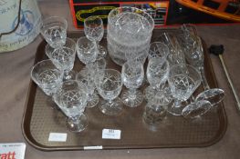 Tray Lot of Drinking Glassware