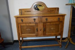 Oak Sideboard on Barley Twist Legs
