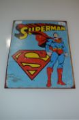 Retro Superman Enamel Sign