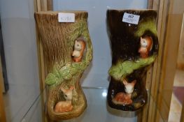 Two Large Withernsea Pottery Vases