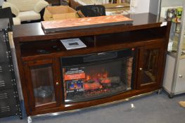 *UK TWIN STAR MEDIA MANTLE/FIREPLACE