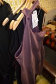 *Three Ladies Dresses Two Black and One Mauve Wine Size: 14