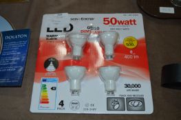 *FEIT GU10 LIGHT BULBS 4PK
