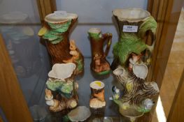 Collection of Six Withernsea and Hornsea Pottery Vases