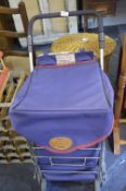 Shopping Trolley and Contents, Stool and Sewing Basket