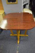 Melamine Wood Effect Square Topped Dining Table