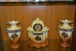 Early 20th Century Garniture Clock Set