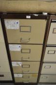 Metal Four Drawer Filing Cabinet