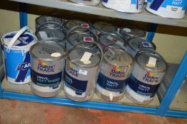 12x5L of Dulux Trade Vinyl Soft Sheen and Vinyl Matt Emulsions (Various Colours)