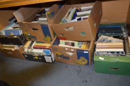 Seven Boxes of Book Fiction and Nonfiction