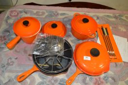 Le Creuset Pan Set and Fondue Forks