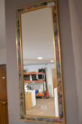 Floral Patterned Frame Wall Mirror