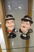 Laurel & Hardy Bust Figurines