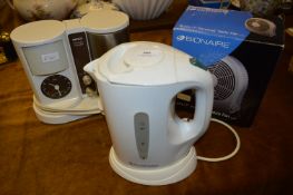 Pifco Tea Maker, Table Fan and a Kettle