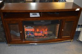 *UK Twinstar Media Mantel Log Effect Fire