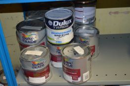 2x5L and 9x2.5L of Dulux Trade Weathershield Masonry Paints