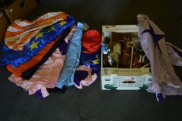 Box of Jockey's Jackets & Hats Pottery Horse Racing Figures