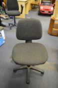 Grey Upholstered Office Swivel Chair