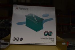 *Carton Containing Four Boxes of 25 Rexel Suspension Files