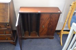 Mahogany Two Door CD and Video Cabinet