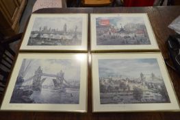 Set of Four London Prints 