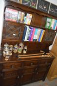 Oak Welsh Dresser with Paneled Doors