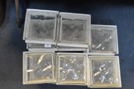 Set of Twenty Glass Block Bricks
