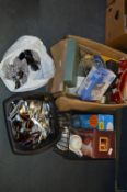 Box Containing Glassware, Pottery, Trivial Pursuit, etc.