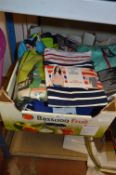 Box Containing Assorted Cycle Clothing, Long Sleeve Ladies Tops, etc.