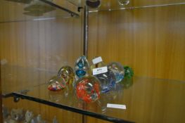 Collection of Eight Glass Paperweights