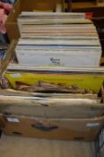 Box Containing a Large Quantity of 78s and LPs Records