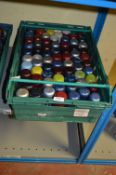 Tray Containing Approximately 50 Aerosol Spray Paints