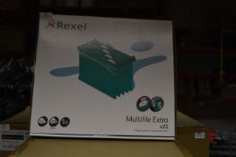 *Carton Containing Four Boxes of 25 Rexel Suspension Files