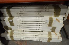 Large Quantity of White Painted Stair Spindles
