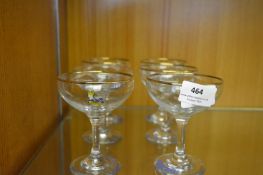 Six Babycham Glasses