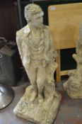 Large Concrete Garden Figurine of a 