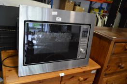 Brushed Steel Insert Microwave Oven